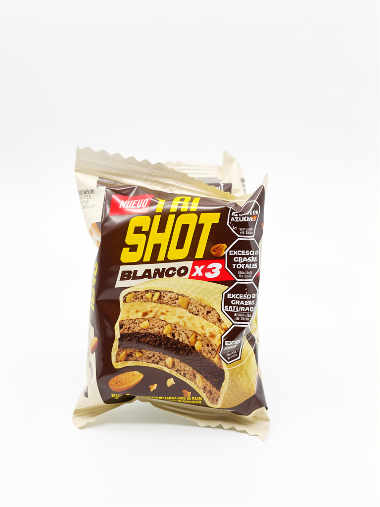ALFAJOR TRI SHOT BLANCO X3