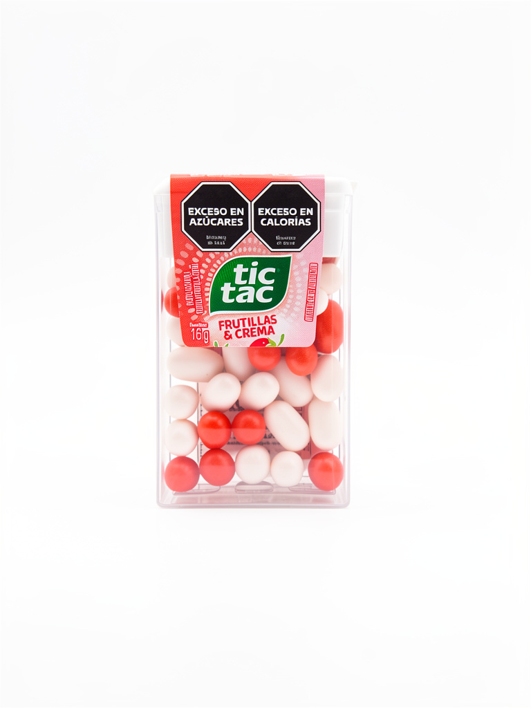 TIC TAC DE FRUTILLA Y CREMA
