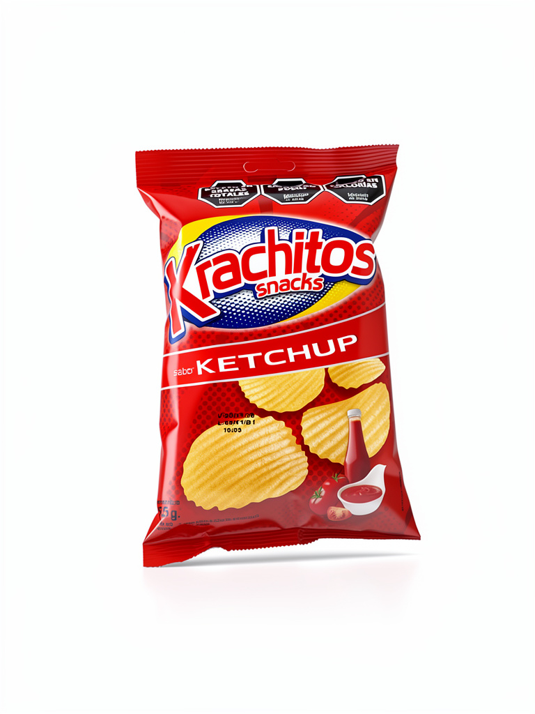 Krachitos Papas sabor ketchup x50g