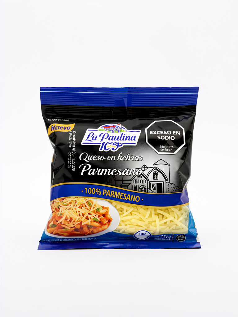 La Paulina Queso parmesano en Hebras x125g