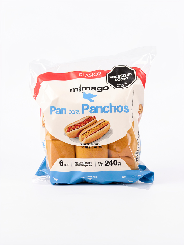 Mimago Pan para Panchos x6 unidades