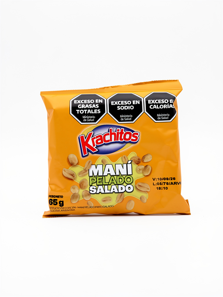 Krachitos mani pelado salado 65g