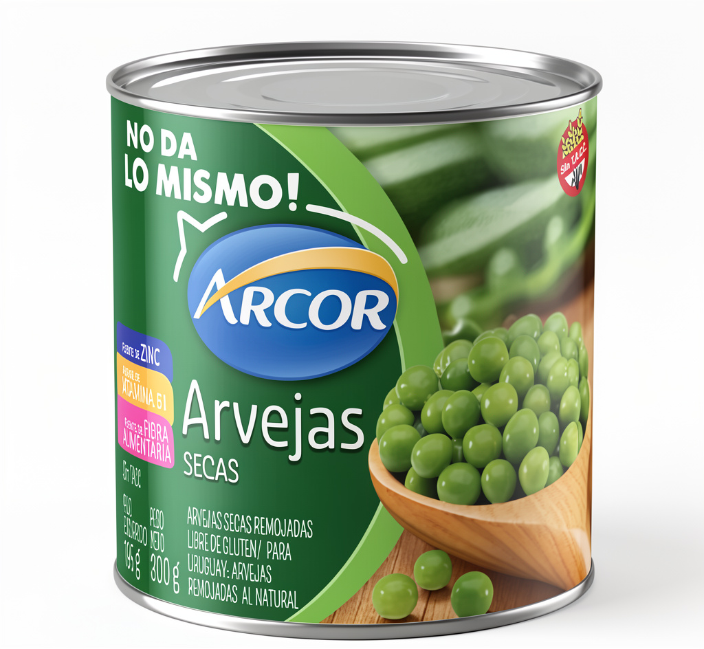 Arcor arvejas x195g