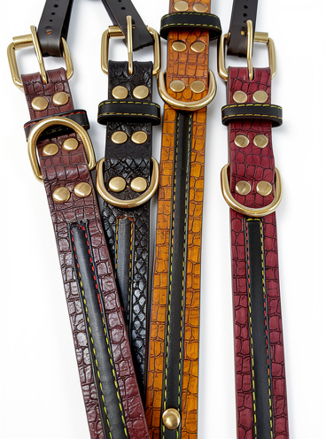 Collar cuero sintético 10