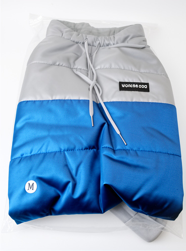 Casaca bicolor azul M