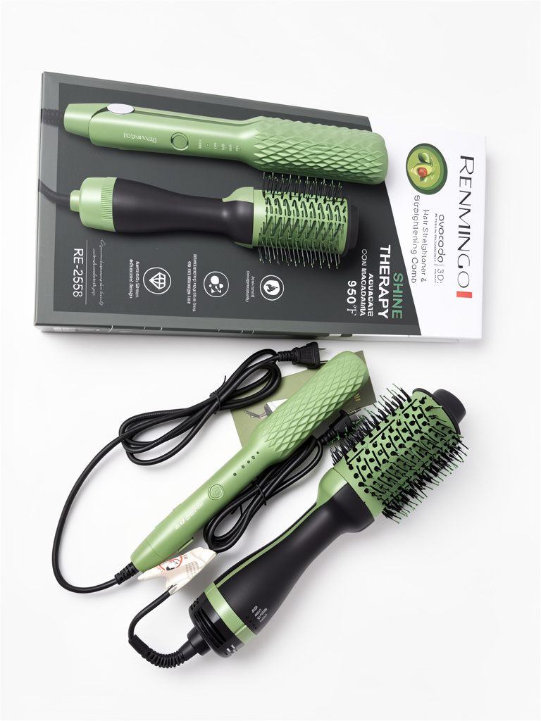 REMININGO cepillo alisador verde