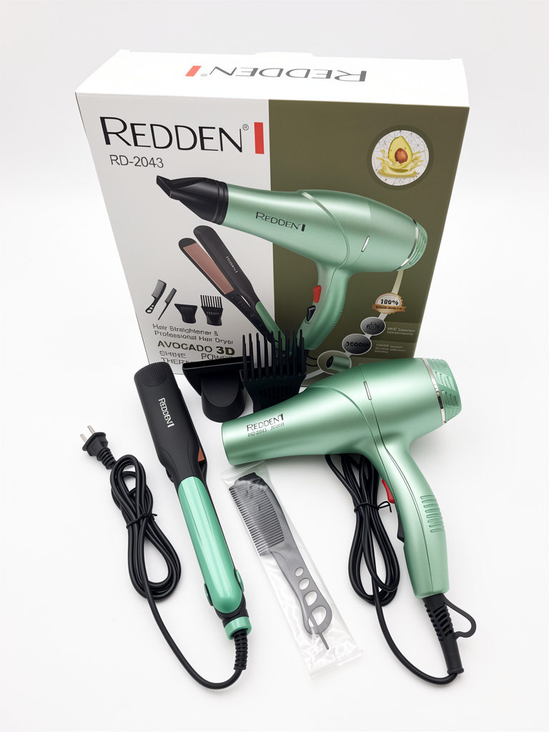 SECADORA Y PLANCHA VERDE REDDEN