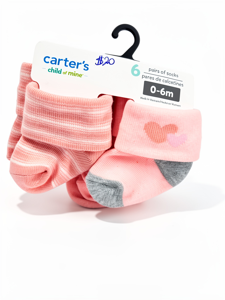 Carter's medias bebe rosadas