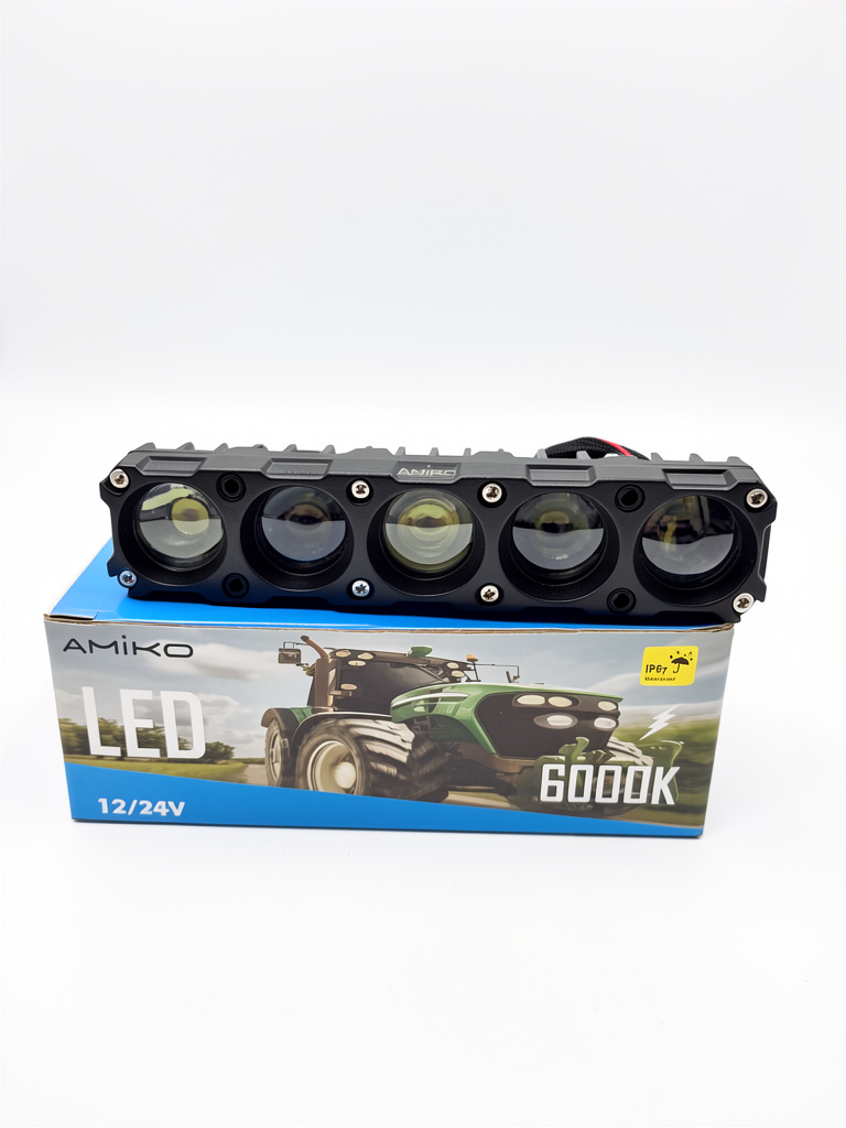 Faro 6 Led Lupa AMIKO Rect. 12/24