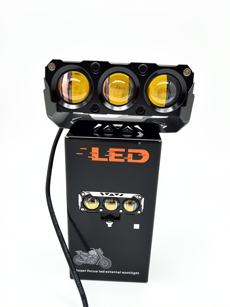 Faro 3 Led Lupa AMIKO/ y Motorcycle