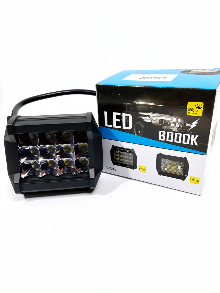 Faro Auxiliar 12 Led 6000K BAR18