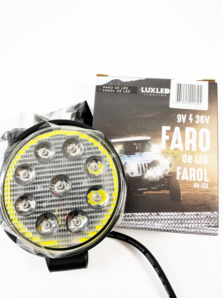 Faro Auxiliar LED 9 Redondo c/Aro Halo 21605