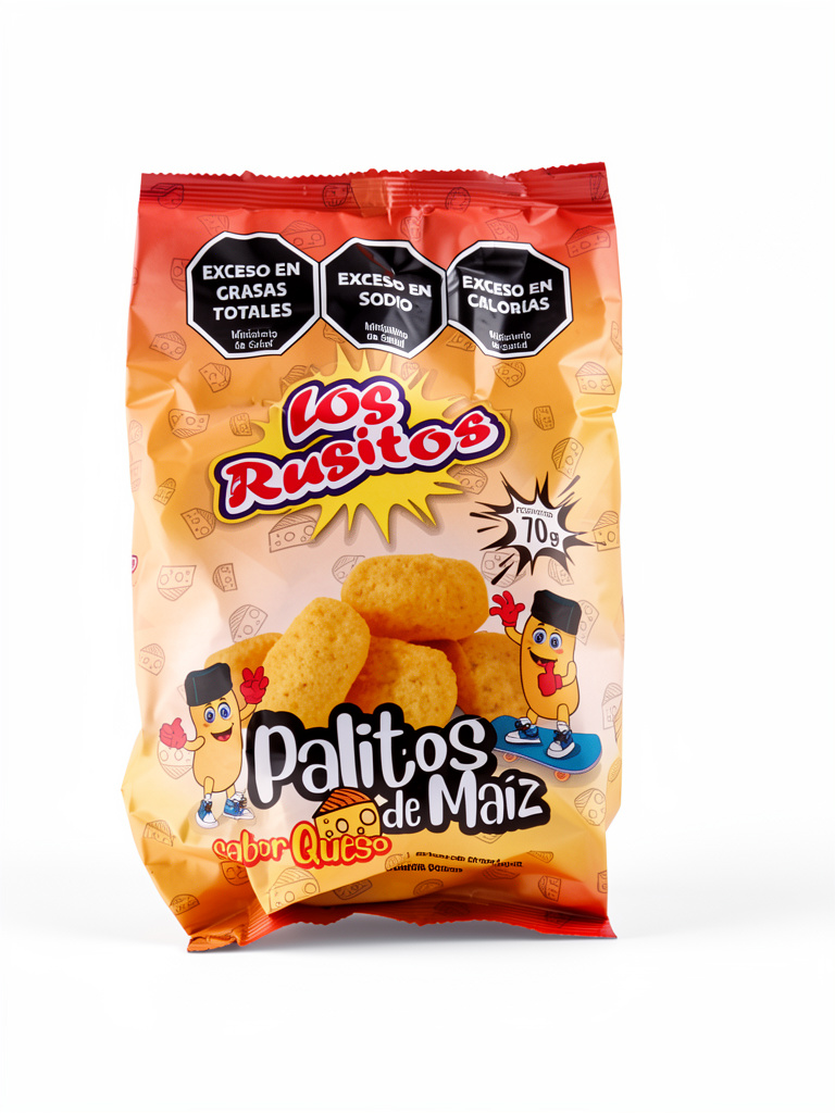 Snack Los Rusitos 70gr Chizito Queso