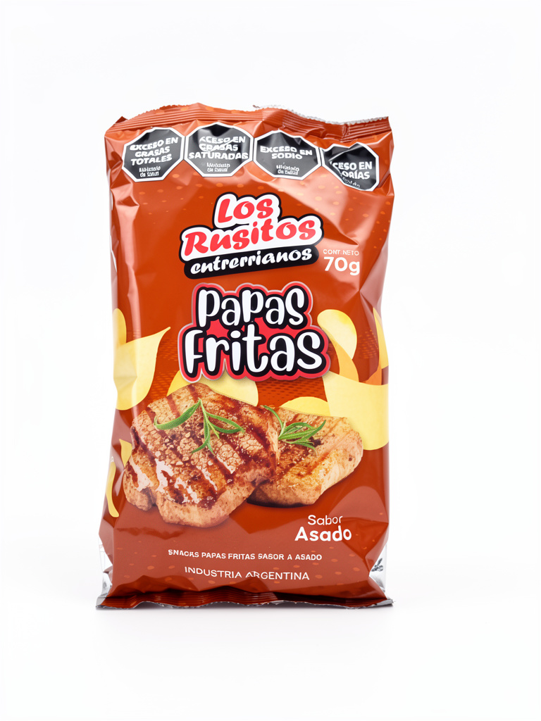 Snack Papas Fritas S/Asado Los Rusitos 70gr