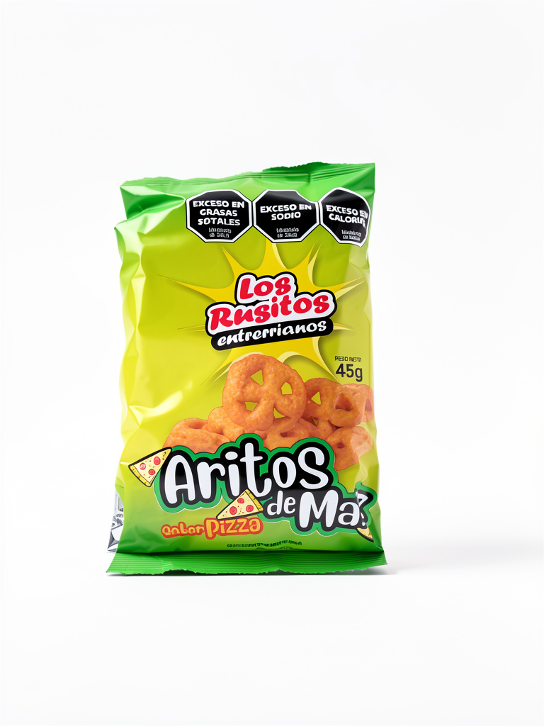 Snack Los Rusitos 45gr Aritos Pizza