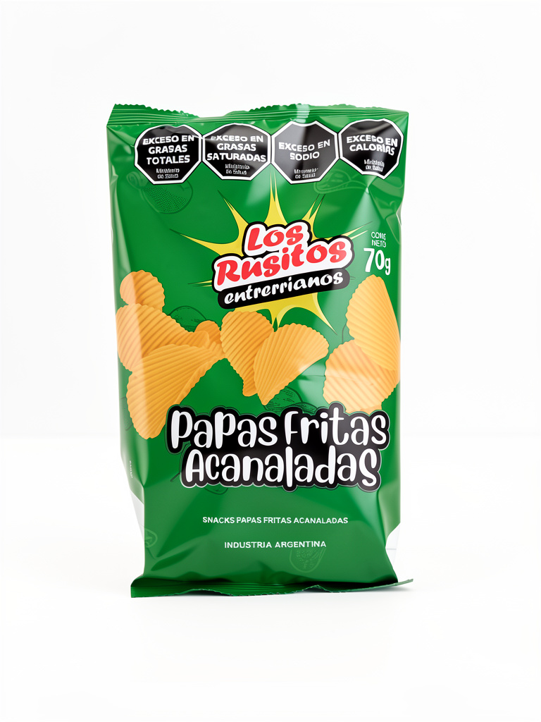Snack Papas Fritas Acanaladas Los Rusitos 70gr
