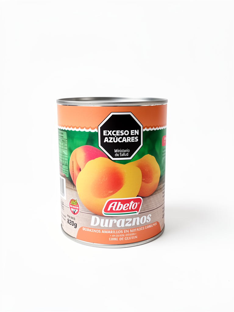 Durazno Abeto x820gr Mitades