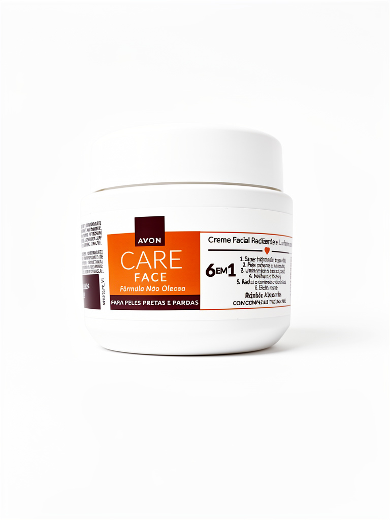 Hidratante facial avon care 6em 1 para peles pretas e pardas