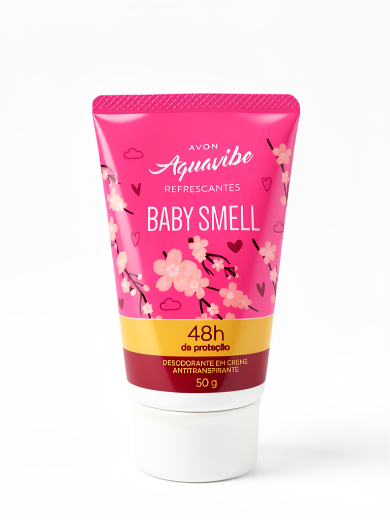Antitranspirante em creme avon baby samell