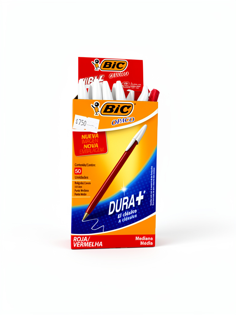 BOLÍGRAFO BIC T/GRUESO ROJO