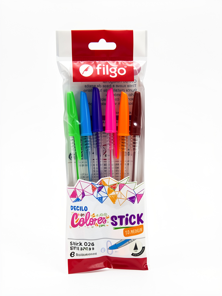 BOLÍGRAFO FILGO STICK X6uni surtido