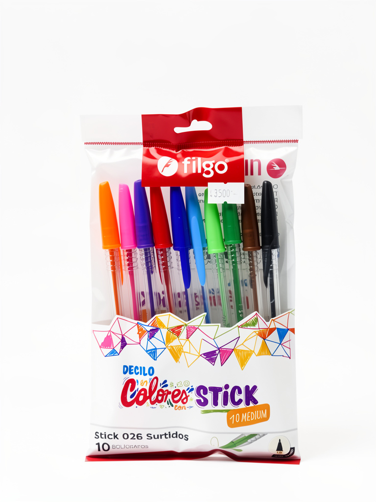 BOLÍGRAFO FILGO STICK X10 surtidos