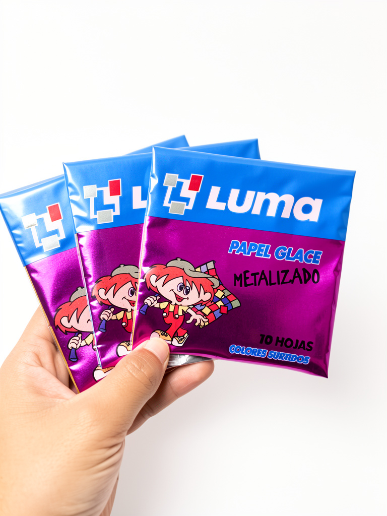 PAPEL GLACE METÁLICO