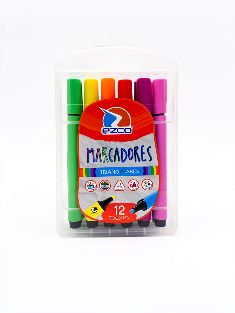 MARCADOR EZCO TRIANGULAR X12