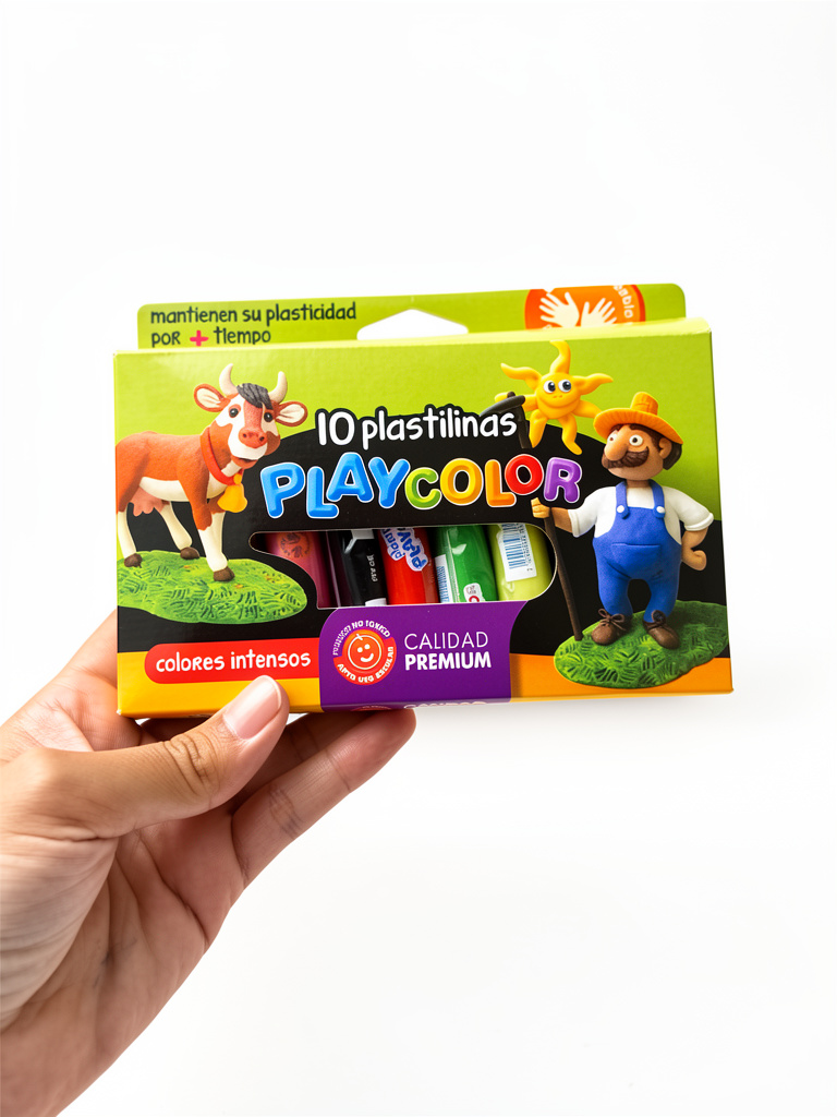 PLASTILINA PLAYCOLOR X10 surt.