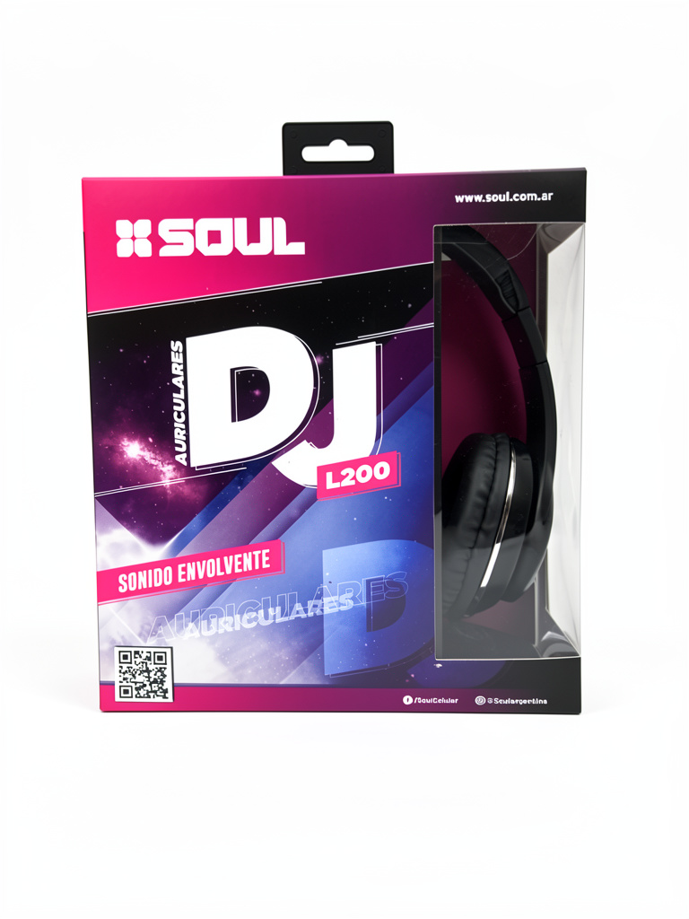 Soul DJ L200 auriculares negros