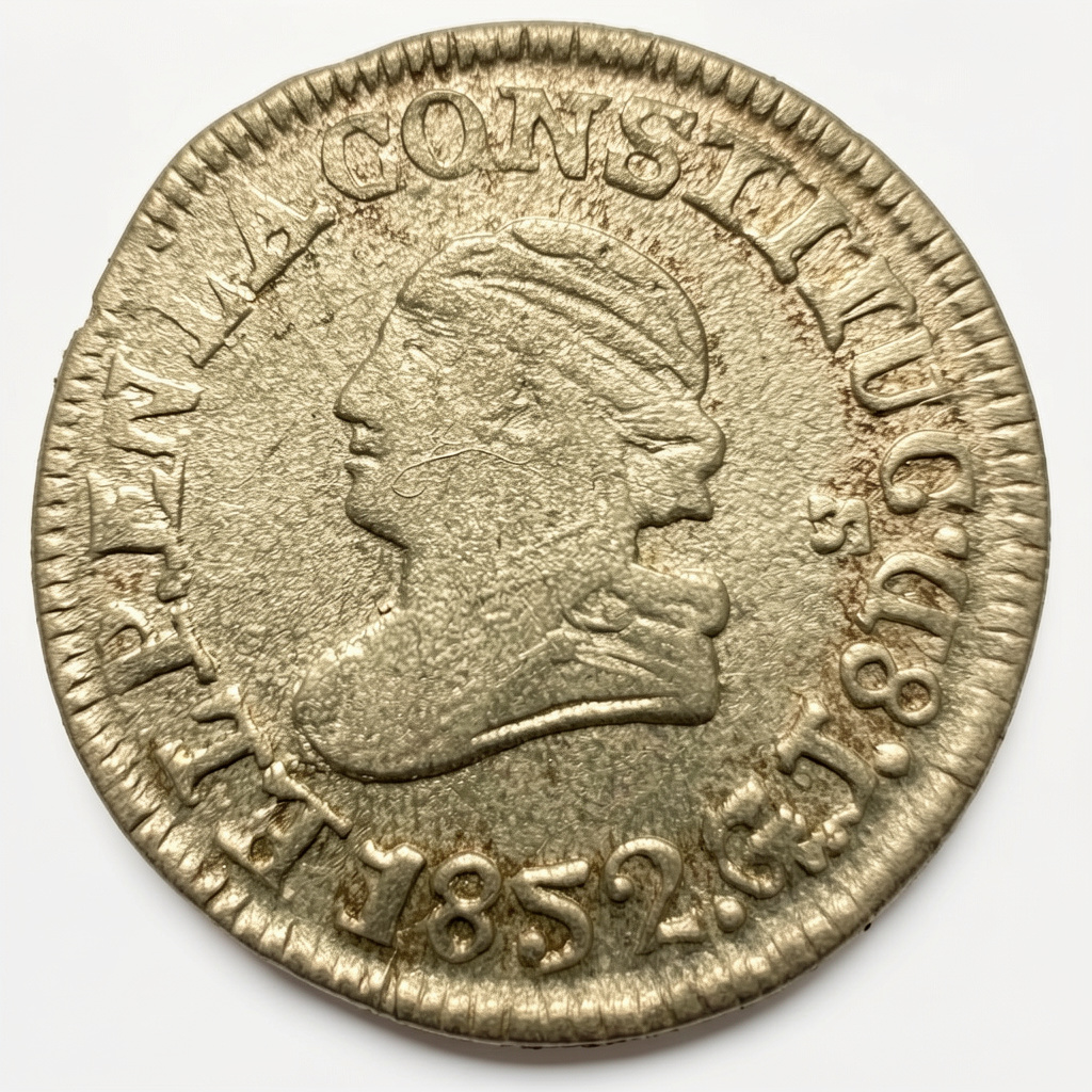 Ecuador Un cuarto 1852 XF