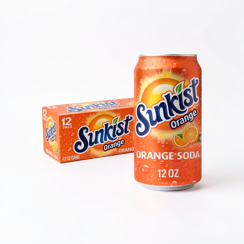 Sunkist Orange 12oz 12pack