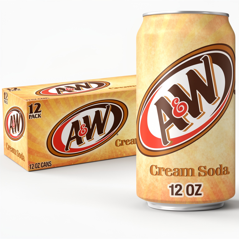 A&W cream soda 12oz 12pack