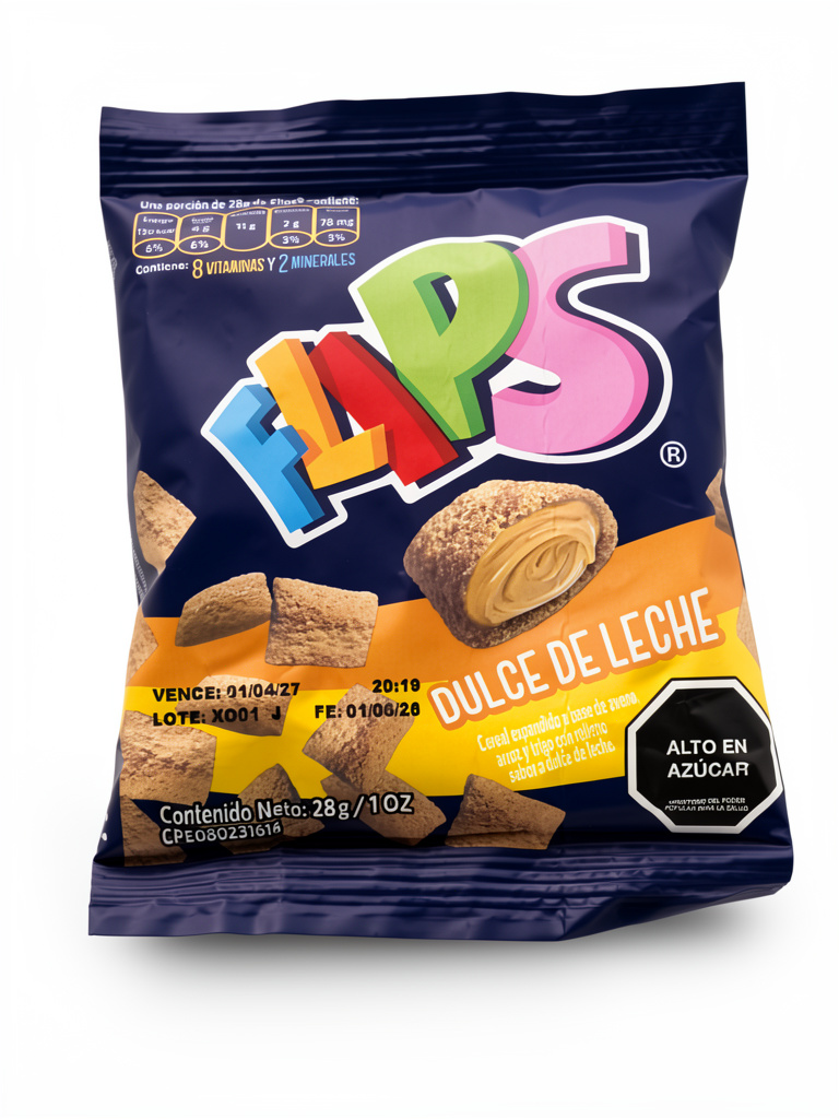 Flips 28grs Dulce de leche