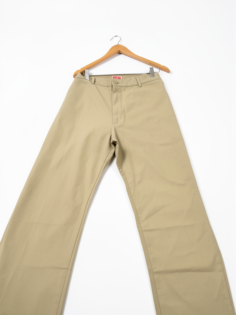 Calça de alfaiataria bege