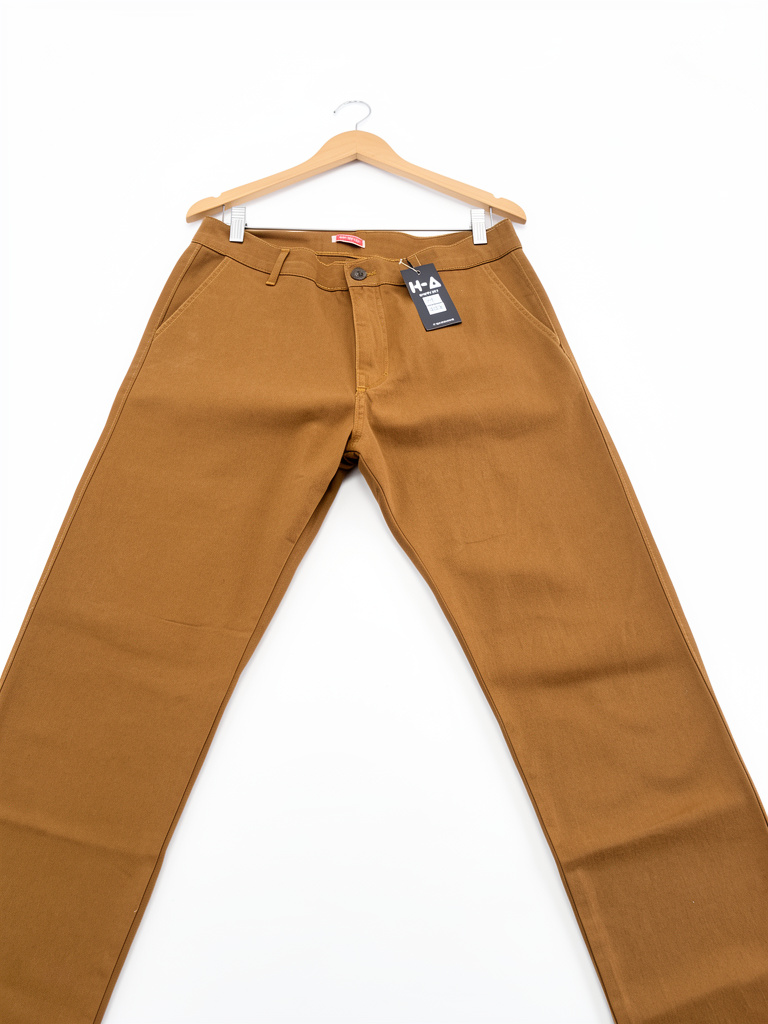 Calça de alfaiataria caramelo