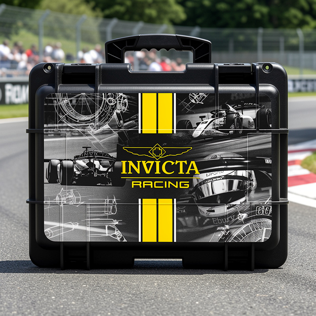 Invicta 8-Slot Dive Impact Watch Case, Racing Team, SKC Black (DC8RT-SKCBLK)