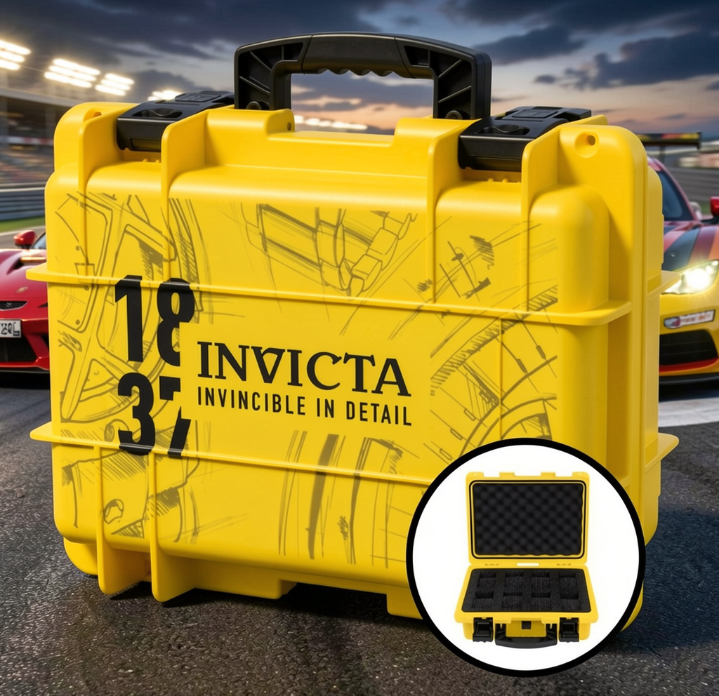 Invicta 8-Slot Dive Impact Watch Case. SKC, Yellow