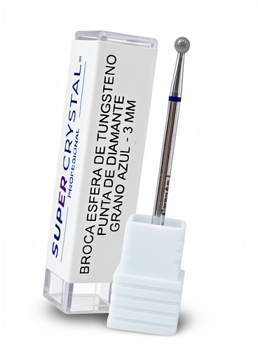 Broca Esfera Punta de Diamante GRANO AZUL SUPER CRYSTAL 3MM