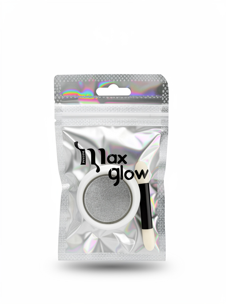 Efecto holografico plateado MAXGLOW