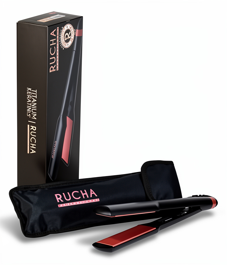 Plancha RUCHA Titanium Keratin 1"