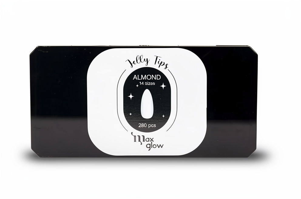 Jelly tips ALMOND MAXGLOW 280 piezas