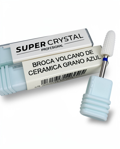 Broca volcano de cerámica Grano Azul SUPER CRYSTAL