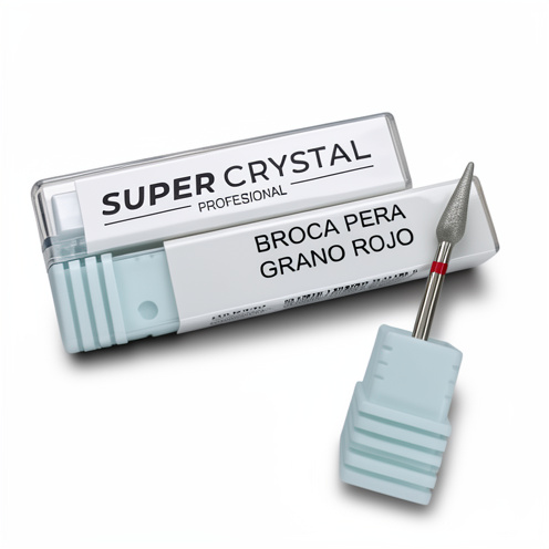 Broca Pera grano rojo SUPER CRYSTAL