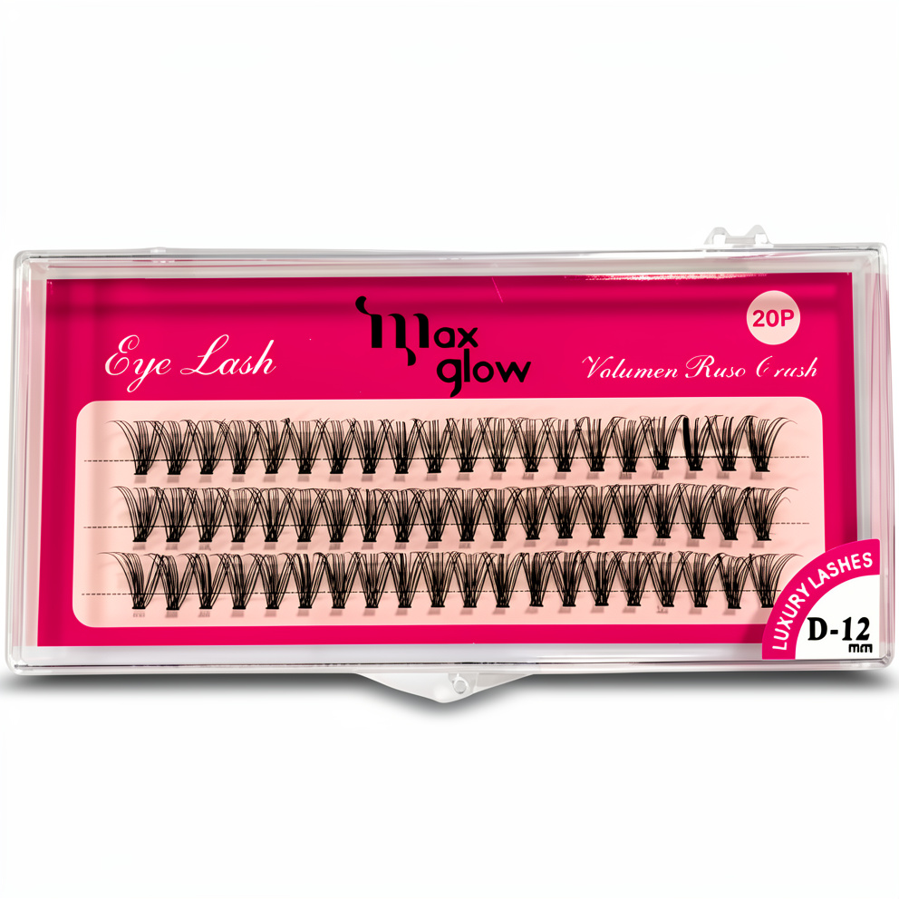 Pestañas MAXGLOW Volumen Ruso Crush 20P