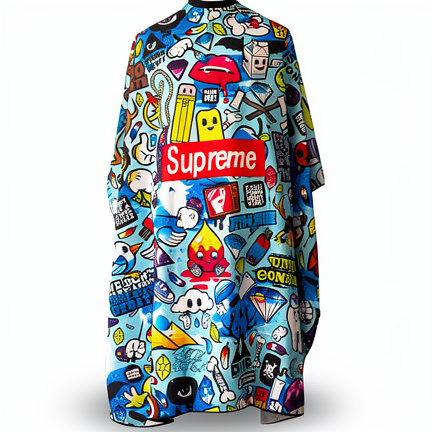 Capas de barberia estampadas de lujo