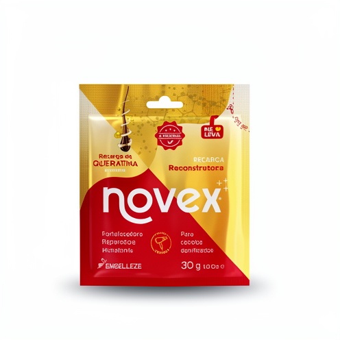 Tratamiento capilar Recarga de Keratina Brazileña NOVEX 30GR