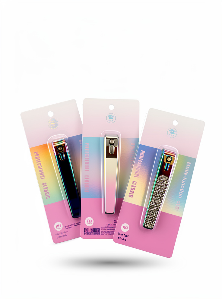 Corta uñas Grande tornasol diamante multicolor