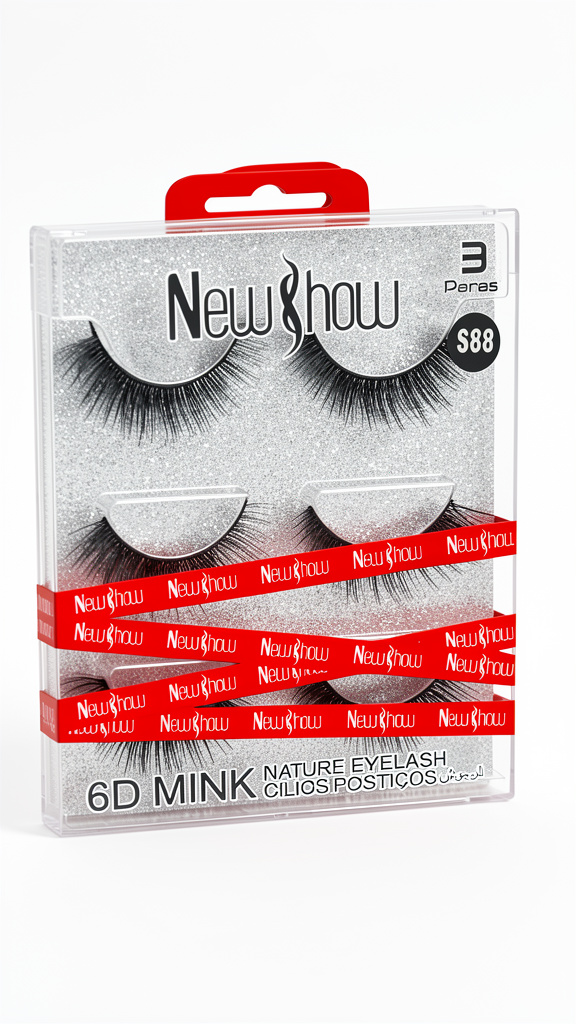 New Show 6D Mink pestañas x3 S88