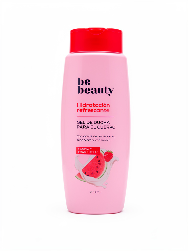 be beauty gel de ducha sandia y frambuesa